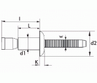 REMACHE ESTRUCTURAL BRALO ACERO / ACERO CABEZA ALOMADA